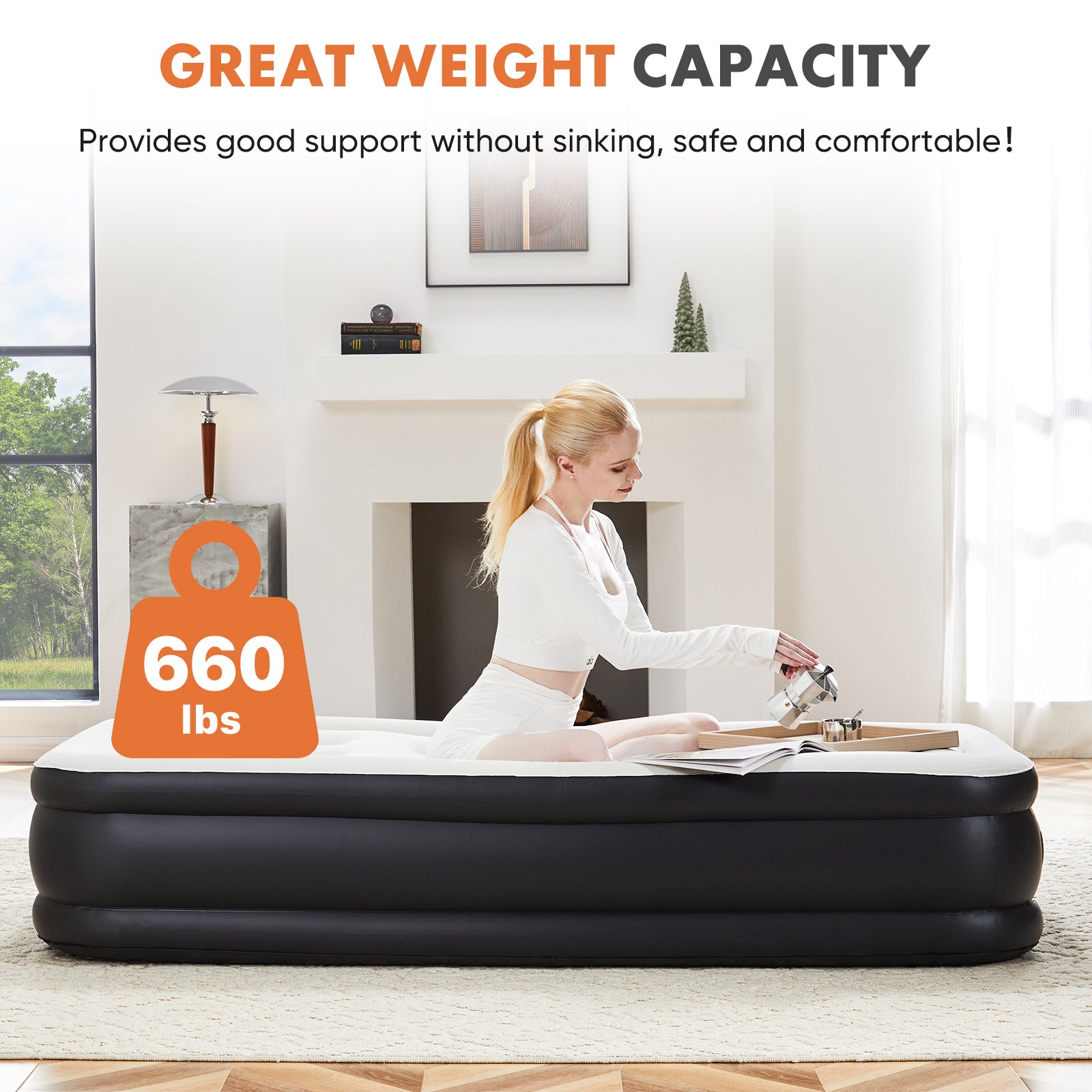 NEW 18 Inch Inflatable Mattress Air Bed