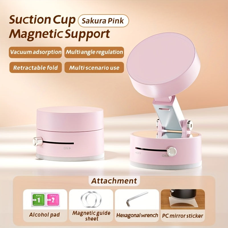 NEW Ultra Magnetic Phone Holder Foldable Car Phone Mount Dashboard Phone Bracket 360 Degree Rotation Vacuum Suction Cup GPS Stand