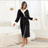 Local Stock Plush Oversize Winter Soft Warm Long Flannel Bathrobe With Hooded Women Thick Night Fleece Bath Robes Dressing - JonaStore