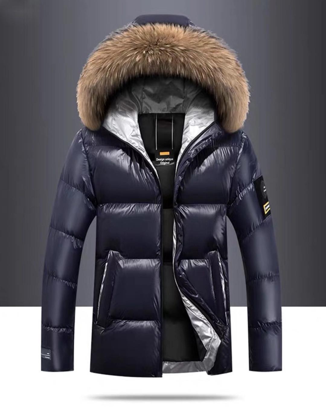 Shiny hooded down padded jacket - JonaStore