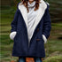 Winter Jackets For Women Sherpa Lined Jacket Women Duffle Toggle Coat Hooded Fleece Jacket - JonaStore