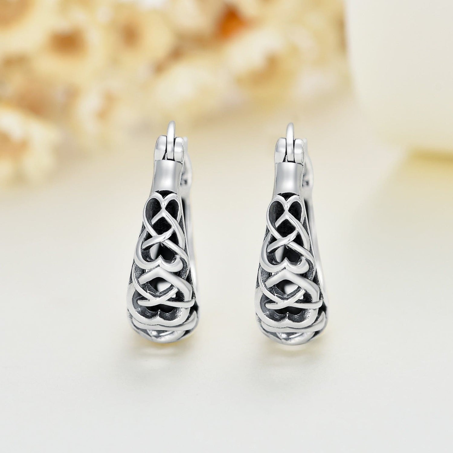 925 Sterling Silver Celtic Knot  Earrings - Jona store