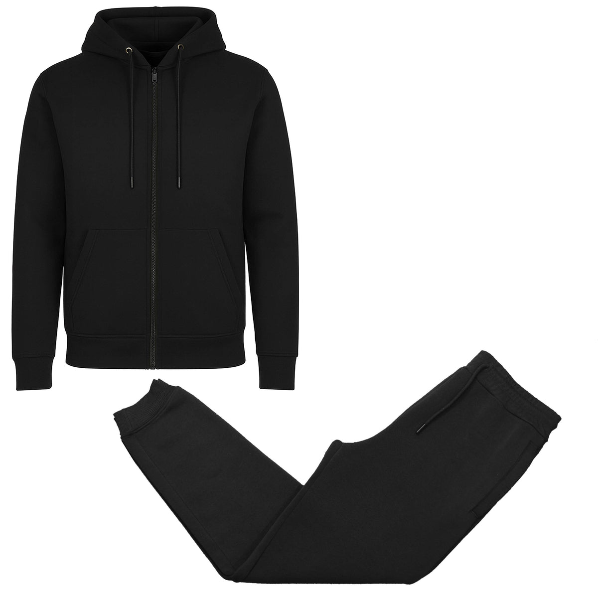 Women's Fleece Lined 2 Piece Full-Zip Hoodie and Jogger Set