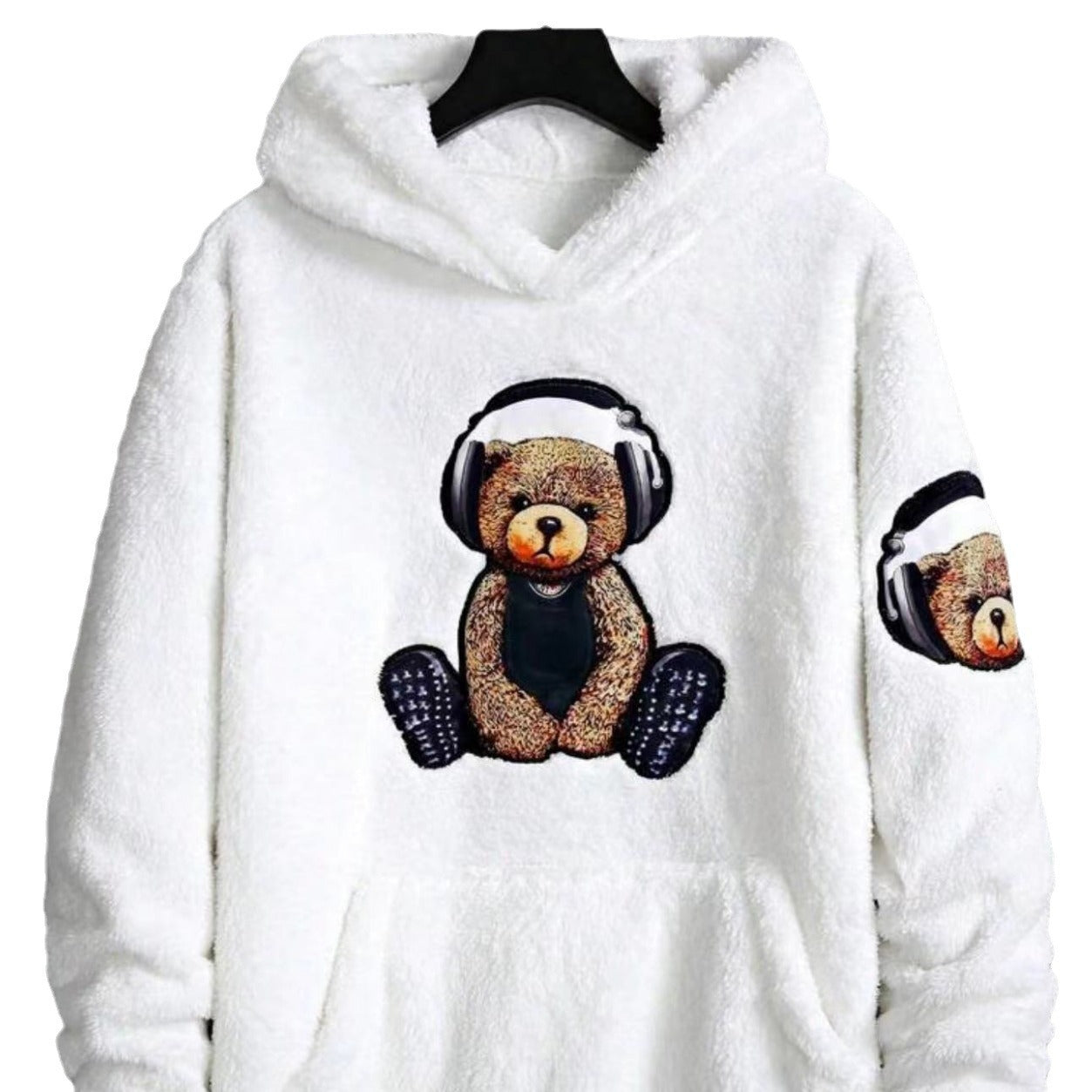 NEW FallWinter Hoodie Bear Embroidered Coat