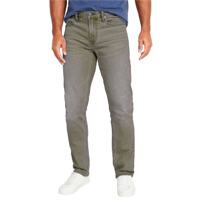 Mens Flex Stretch Slim Straight Jeans Classic Denim Menswear