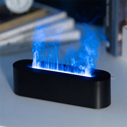 NEW Flame Aroma Diffuser Air Humidifier Ultrasonic Cool Mist Maker Fogger Led Essential Oil Lamp Realistic Fire Difusor