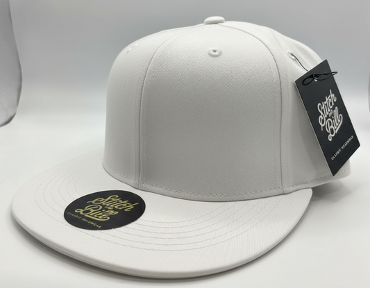 Premium Flat Brim Snapback Hat 100% Cotton Men Women Blank