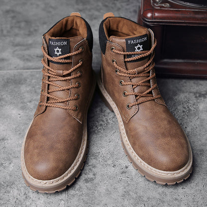 High-top British Style Martin Boots High Quality Working Casual Shoes