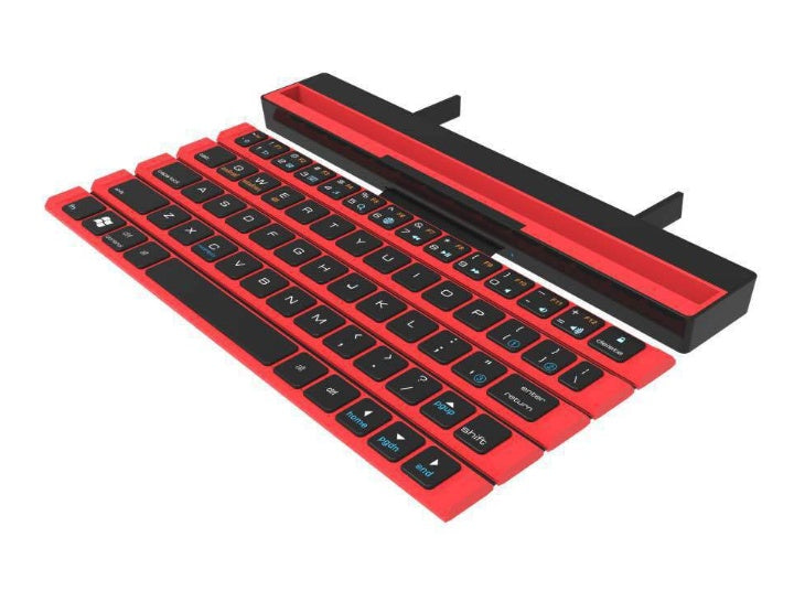 Outdoor Office Portable Folding Wireless Reel Keyboard