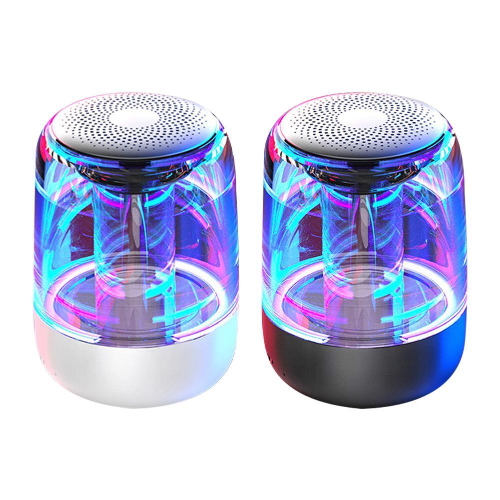 NEW Portable Speakers Bluetooth Column Wireless Bluetooth Speaker Powerful Bass Radio with Variable Color LED Light