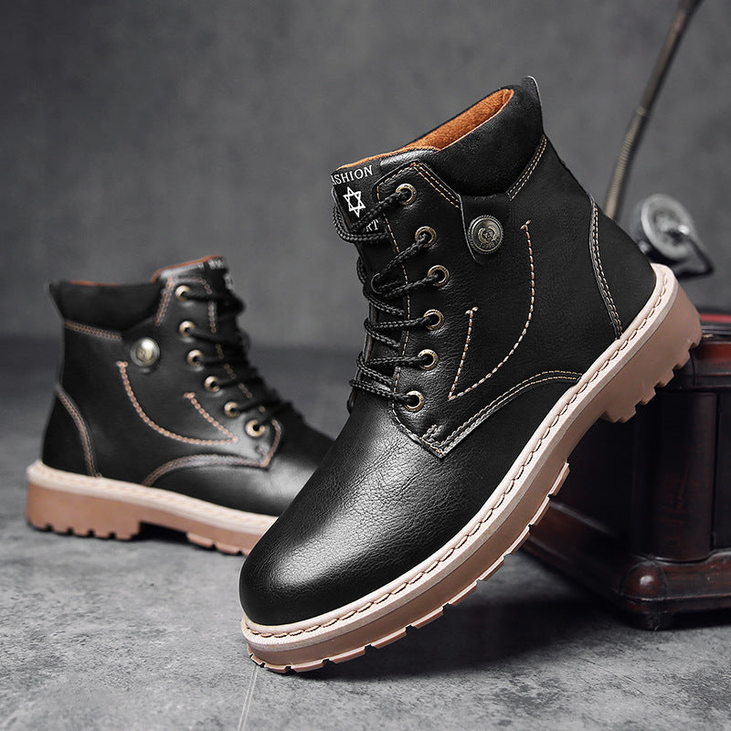 High-top British Style Martin Boots High Quality Working Casual Shoes