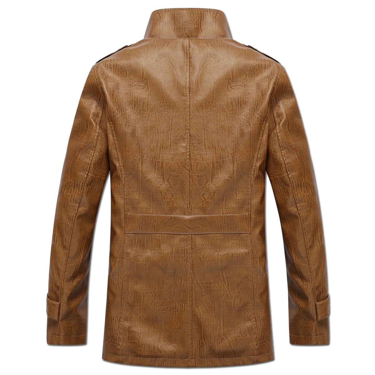 Men’s Classic PU Leather Jacket – Slim Fit, Soft Polyester Lining, Stylish Everyday Outerwear