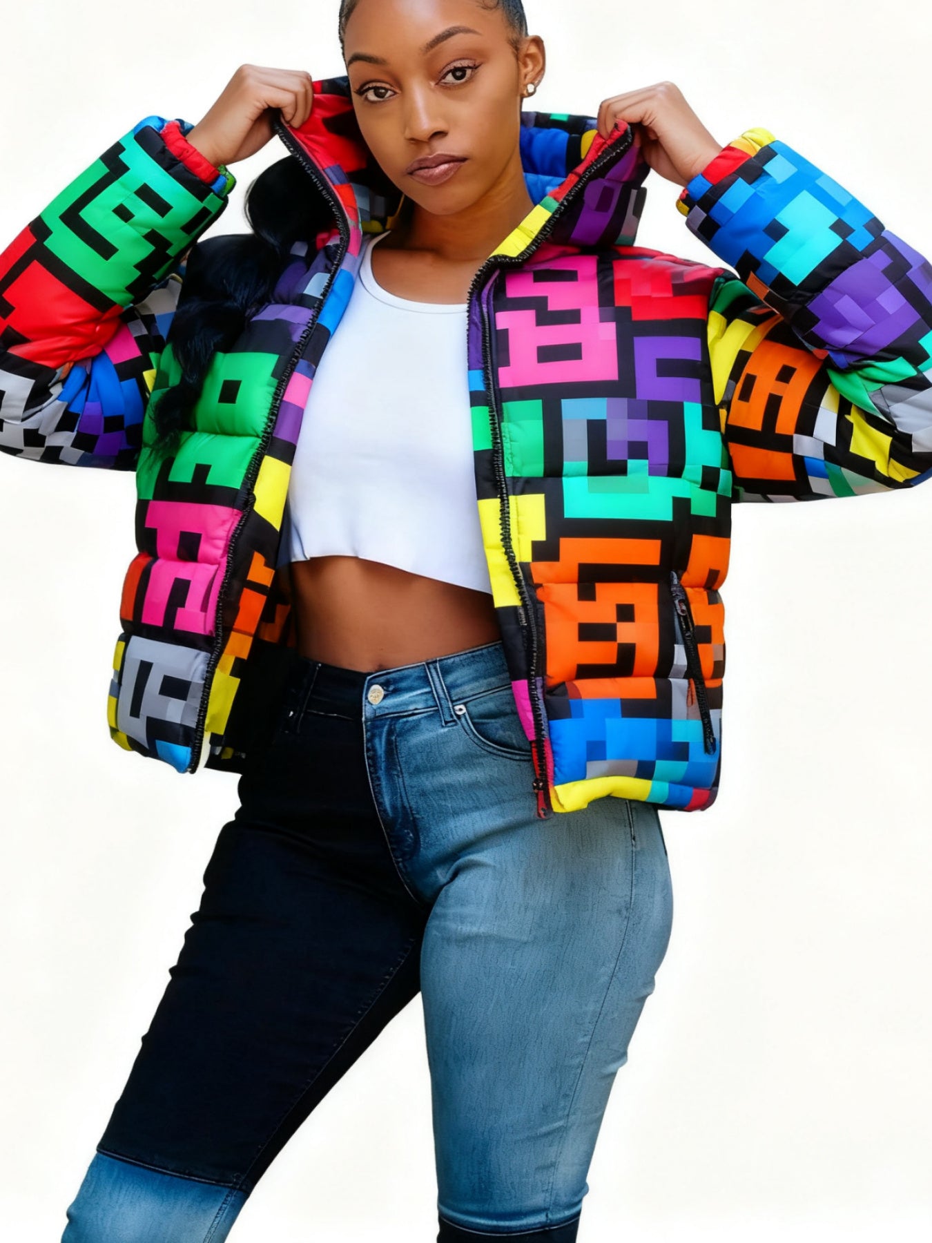 Women's Jackets, Cute Short Warm Coats, Fashionable Casual Cardigan Coats, Colorful Parkas