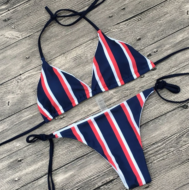 sexy bikini split swimsuit ladies
