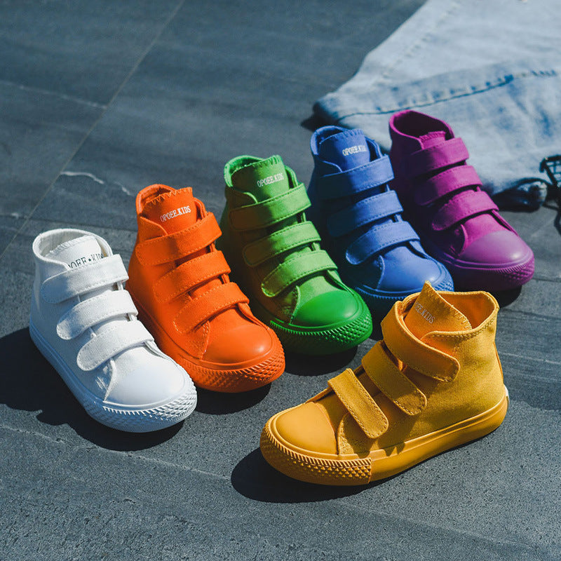 Colorful canvas shoes
