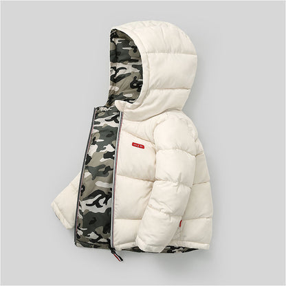 NEW Middle And Small Children Wear Double-sided Padded Winter Jackets