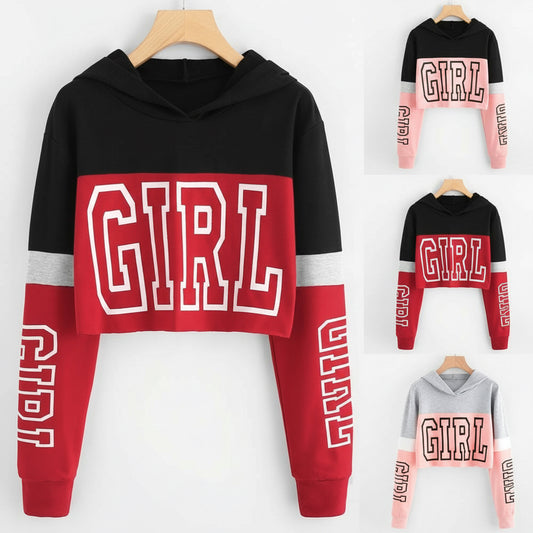 Women’s Fresh & Sweet Long-Sleeve Sweatshirt – Soft Casual Pullover in Pink, Red & White