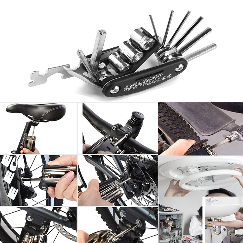 NEW Mountain Cycle Portable Socket Multipurpose Wrench Bicycle Multi Tool Screwdriver