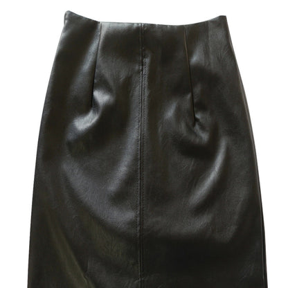 NEW Women PU Leather Skirt Hip Skirt Ladies Dress