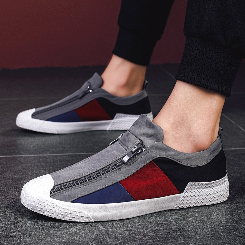 New Men'S Shoes Summer Breathable Driving Casual Men'S Canvas Tide Shoes A Pedal Lazy Cloth