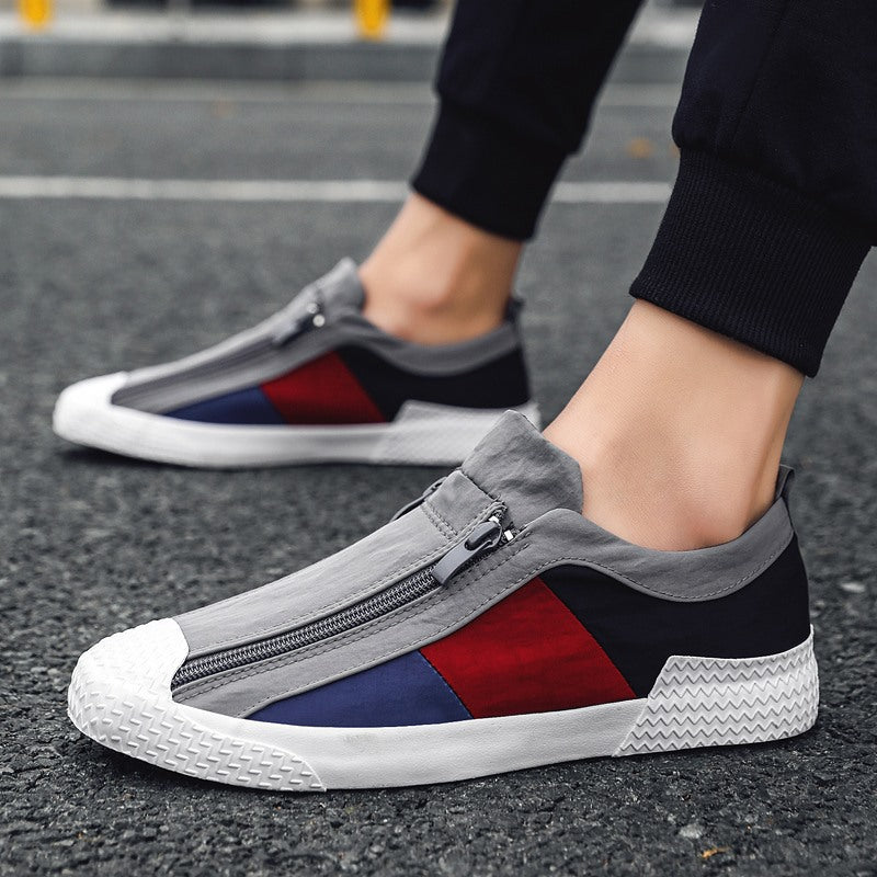 New Men'S Shoes Summer Breathable Driving Casual Men'S Canvas Tide Shoes A Pedal Lazy Cloth