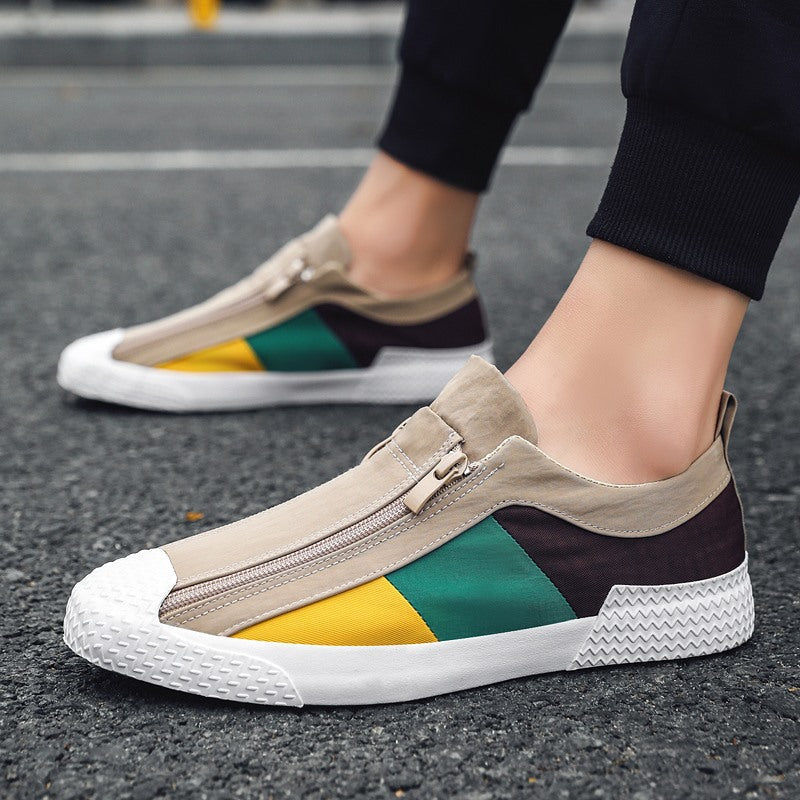 New Men'S Shoes Summer Breathable Driving Casual Men'S Canvas Tide Shoes A Pedal Lazy Cloth