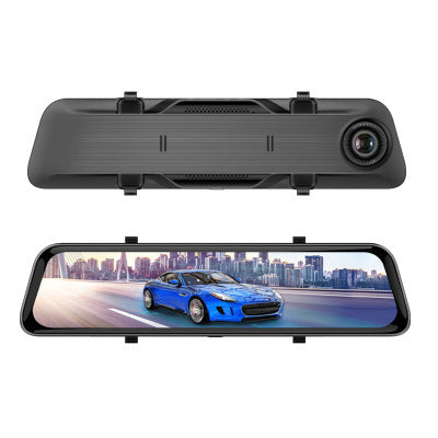 NEW Streaming Media Car DVR Loop Recording Front And Rear Lens 1080P2K 12 Inch LCD Display Black Night Vision Full Touch Screen