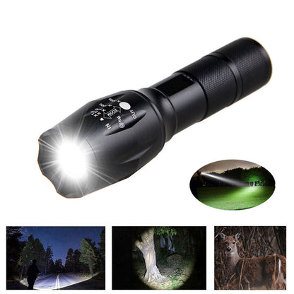NEW Portable Mini Flashlight LED ZOOM Torch Hunting Zoomable Flashlight Torch Light
