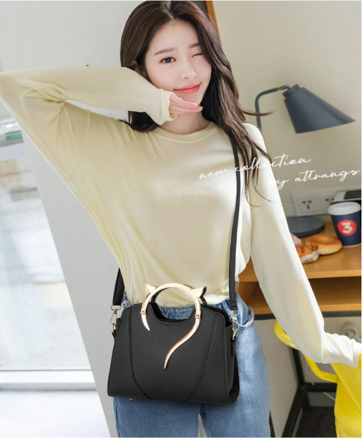 Fashion PU Leather Lady Handbag Messenger Bag