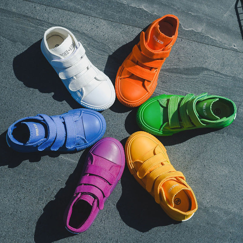Colorful canvas shoes