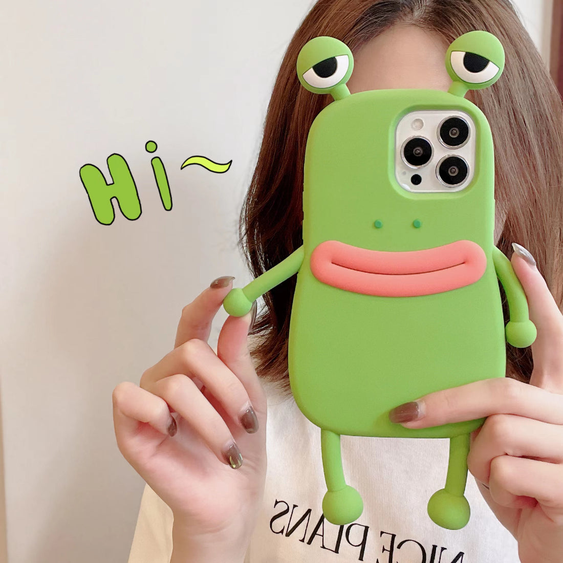 Funny Silicone 3D Frog Phone Case Shockproof Bumper Cover