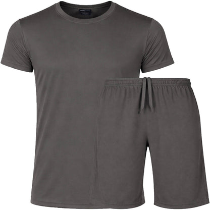 Men’s 2 Piece Athletic Tee & Short Active Set (S-3XL)