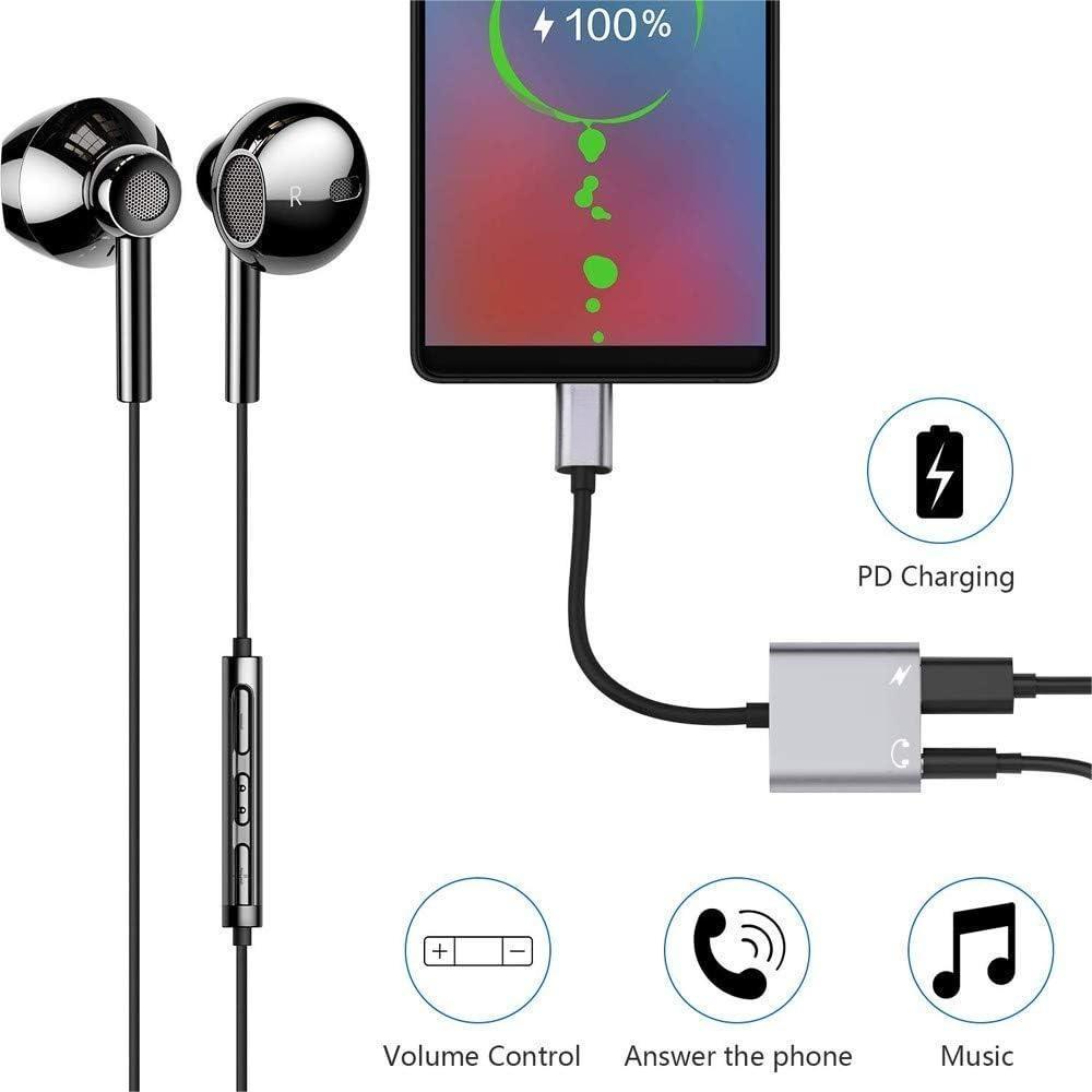 2 - in - 1 USB C To 3.5mm Headphones Adapter, PD Fast Charging, Hi - Res Sound - JonaStore