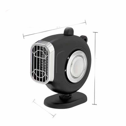 NEW Warm Cold Dual Use Car Low Noise Defog Windscreen Fan Heater Demister Car Heater Fan Heater Window Mist Remover