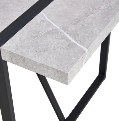 NEW Modern Dining Table, 55 Inch Kitchen Table For 4 People, Rectangular Dinner Table For Dining Room, Home Office, Living Room Furniture, Easy Assembly,