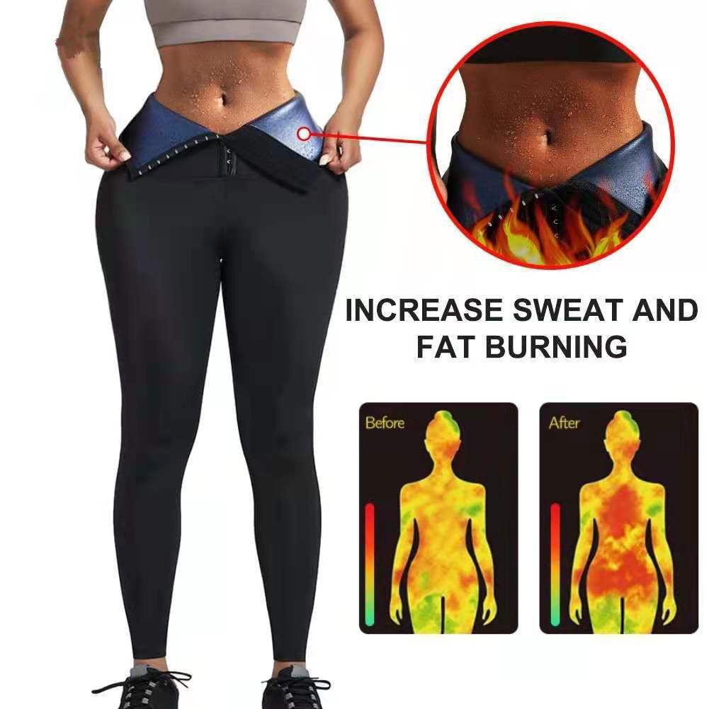 NEW Sauna Long Pants Fitness Exercise Hot Thermo Sweat Leggings Training Slimming Pant