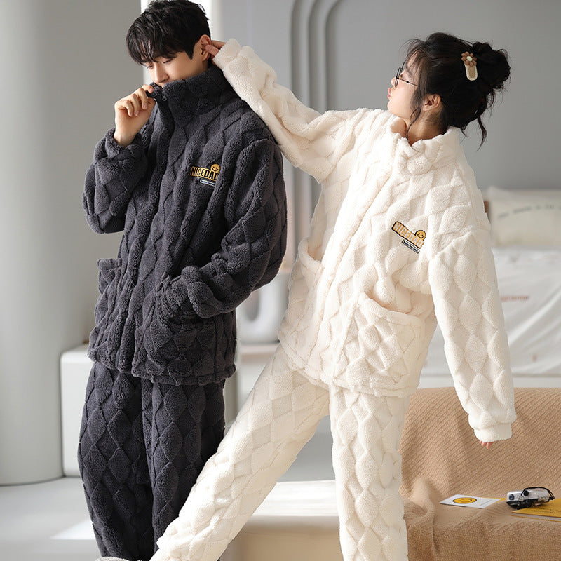 Flannel Couple Pajamas Men&