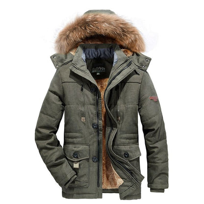 Medium-length Plus Size Middle-aged And Elderly Padded Jacket