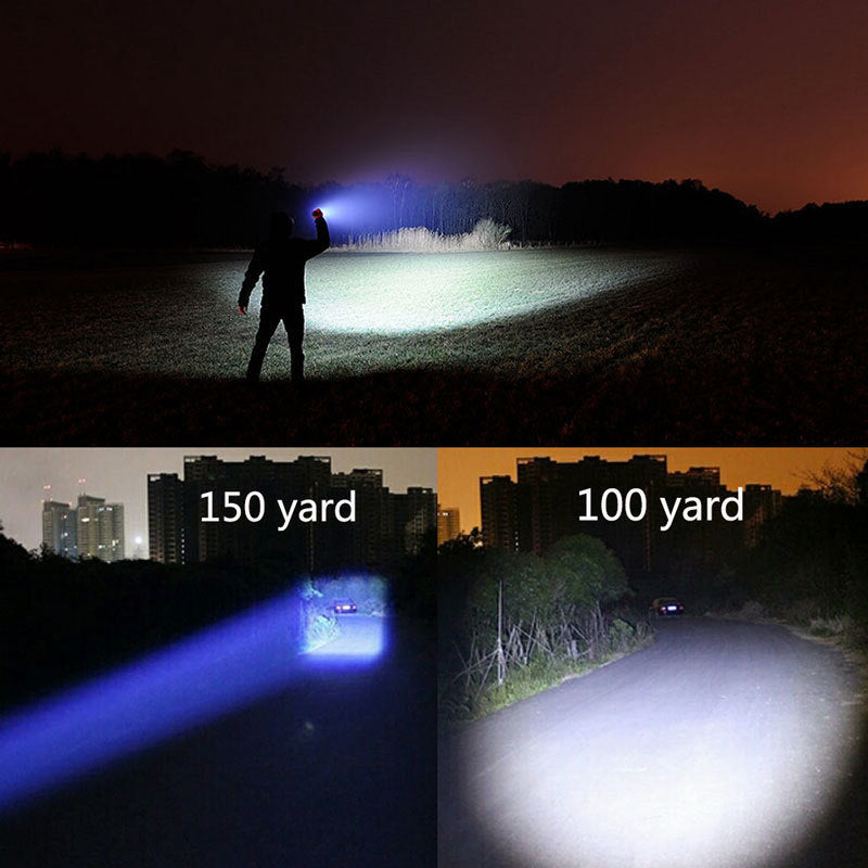 NEW Portable Mini Flashlight LED ZOOM Torch Hunting Zoomable Flashlight Torch Light