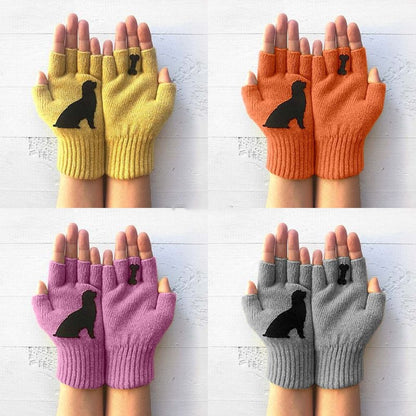 NEW Womens Winter Knitted Fingerless Gloves