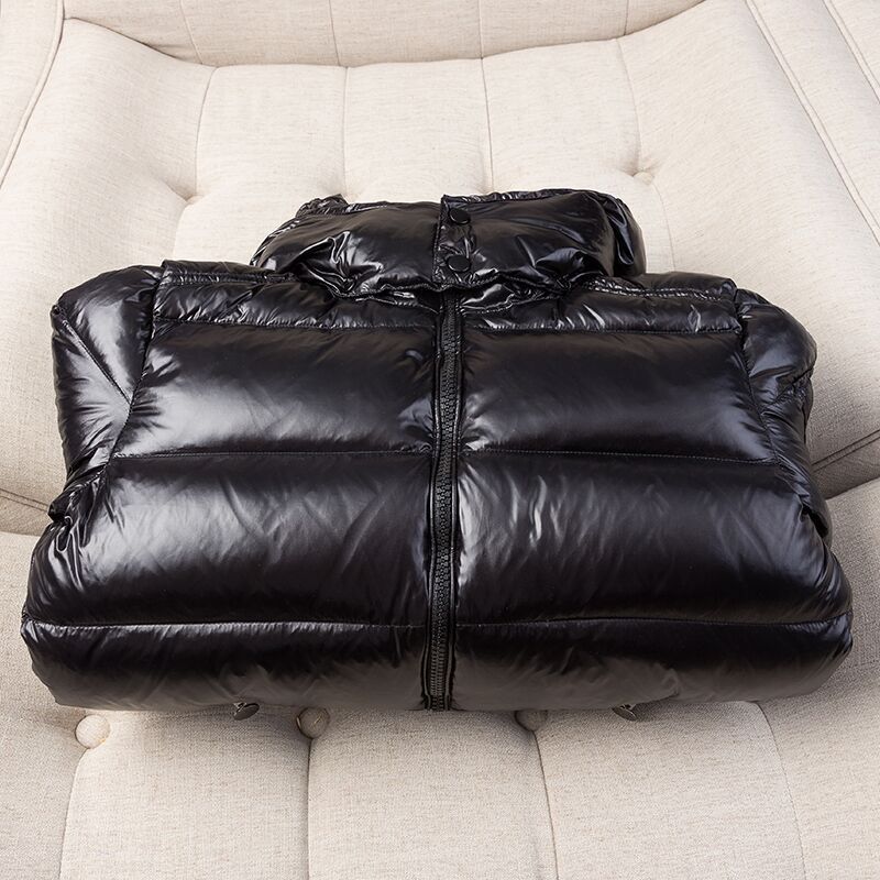 Men’s Premium White Goose Down Hooded Jacket – Stand Collar, Warm Winter Puffer Coat (M–3XL)