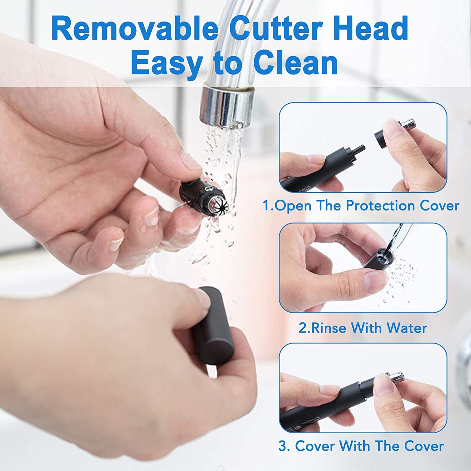 NEW Ear And Nose Hair Tmmer For Men And Women-2020, Professional &amp; Painless Nose Hair Clipper Remover With Stainless Steel Blad &amp; IPX7 Waterproof