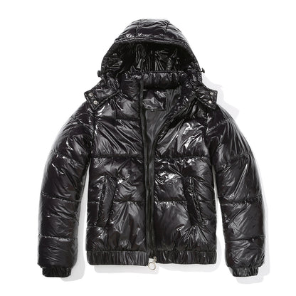 New Fall Winter Hooded Film Splash Proof Jacket Long-sleeved Cotton-padded Coat