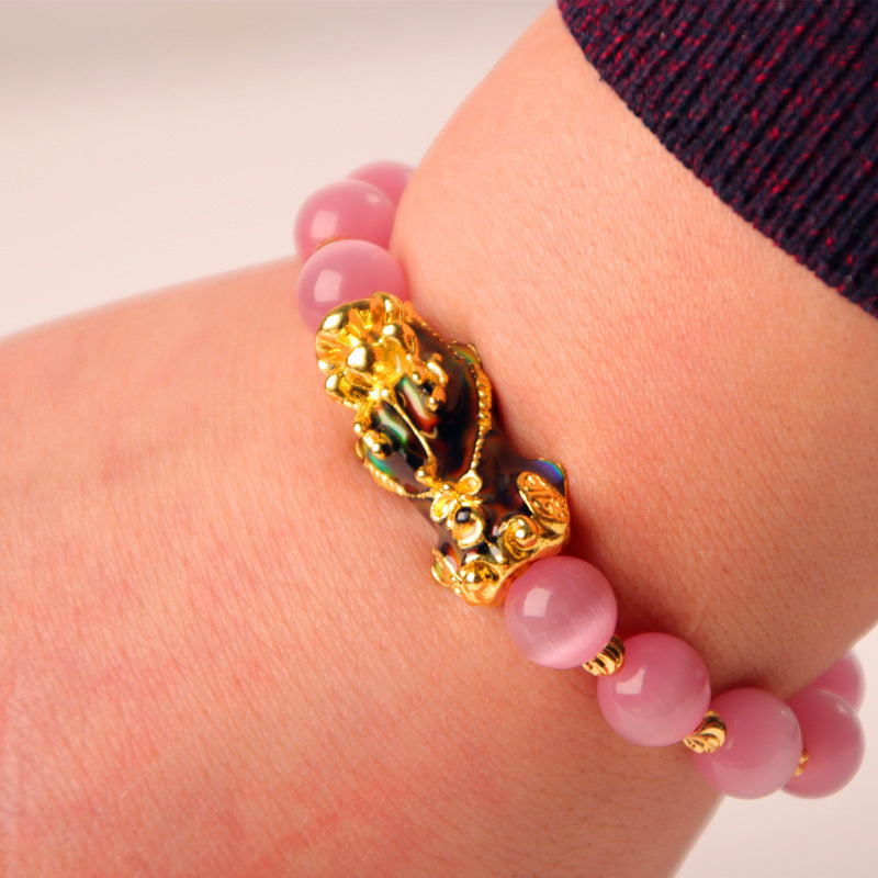 NEW 3D Gold Plated PiXiu Bracelet