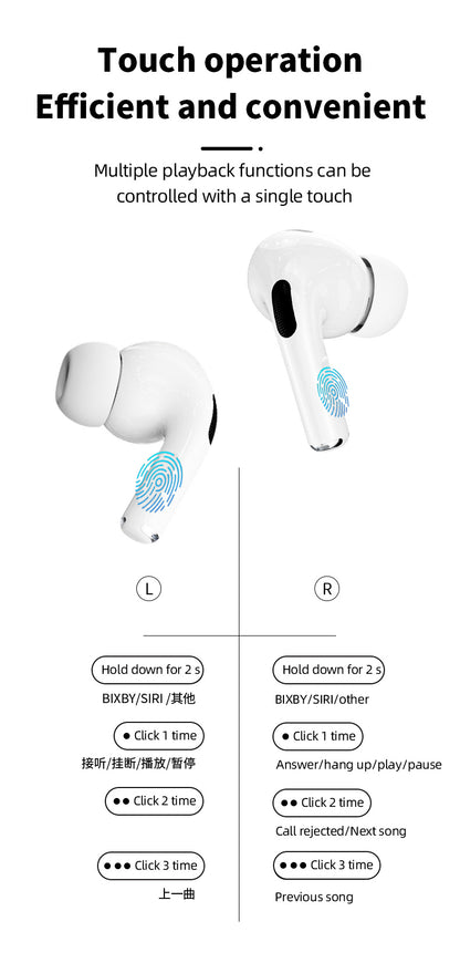 NEW Wireless Earbuds Bluetooth 5.3 - ENC Noise Cancelling In-Ear Earbuds With Wireless Charging Case LED Display Deep Bass Earphones Headset With Built-in Mic Fifth Generation