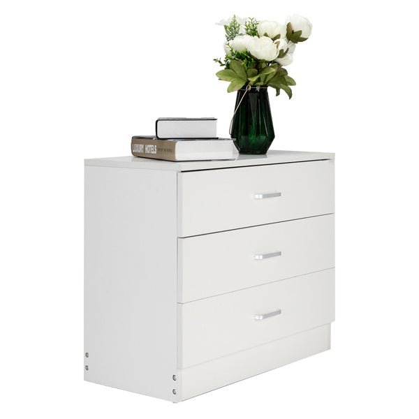 3 Draw Bedside Table - JonaStore