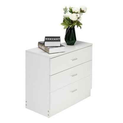 3 Draw Bedside Table - JonaStore