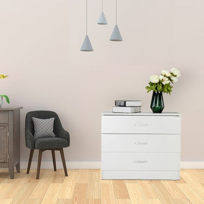 3 Draw Bedside Table - JonaStore