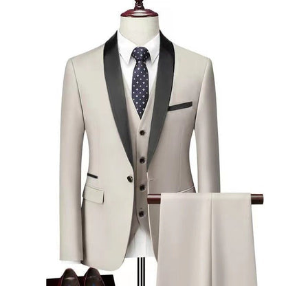 3 Pieces Suit Set Men Wedding Suits Groom - JonaStore