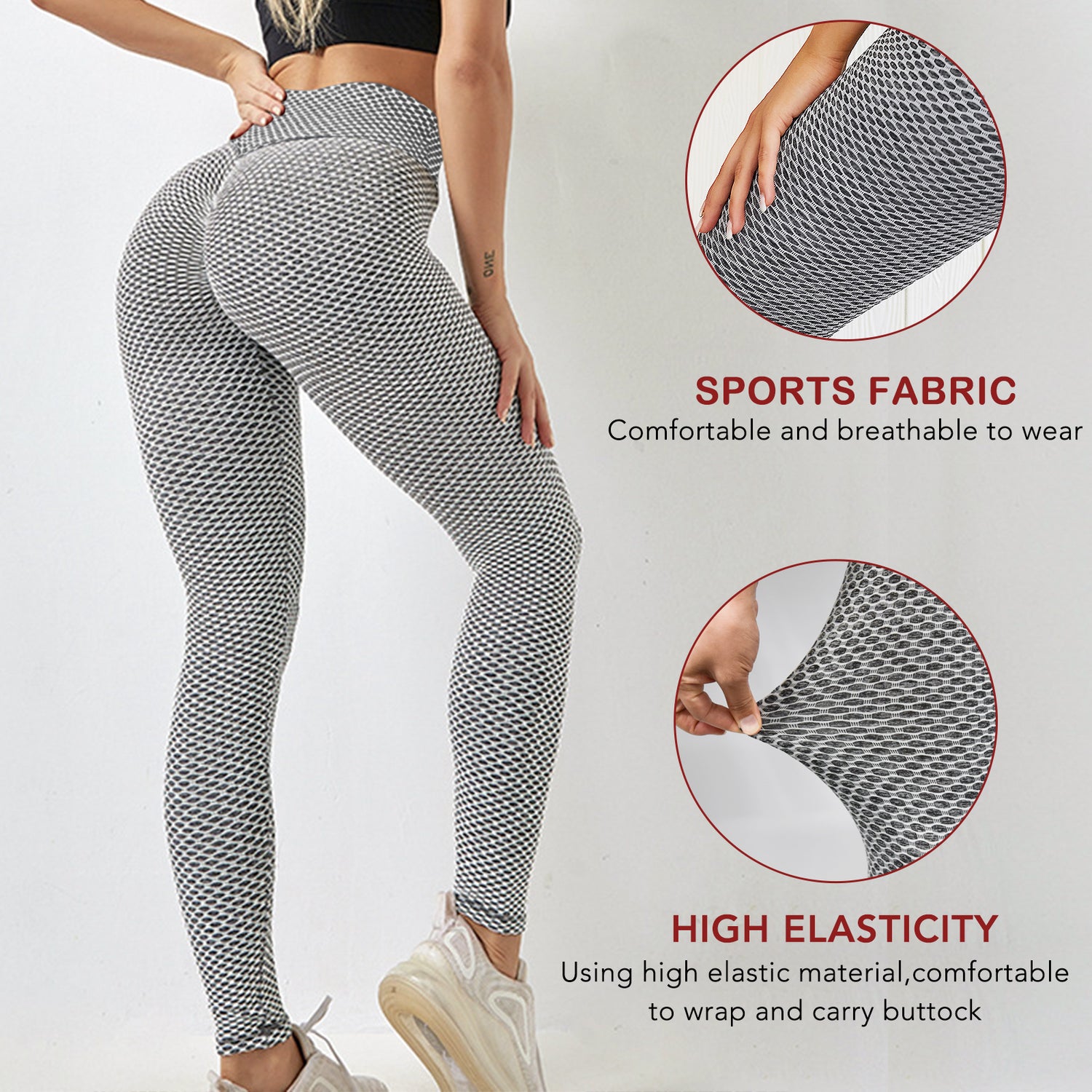 NEW Leggings Women Butt Lifting Workout Tights Plus Size Sports High Waist Yoga Pants